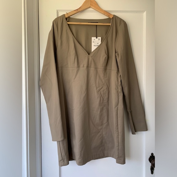 ZARA sheath minidress with sweetheart neckline USXXL - Picture 2 of 6